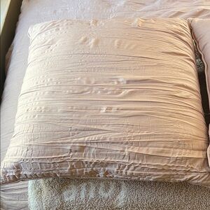 2 16x16” Light Pink Throw Pillows